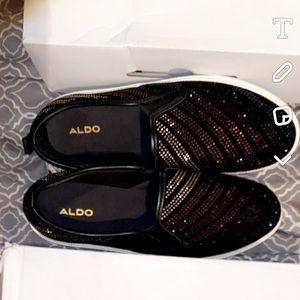 Never Worn Black/Multi Colored Aldo shoes (Too Small for Me)